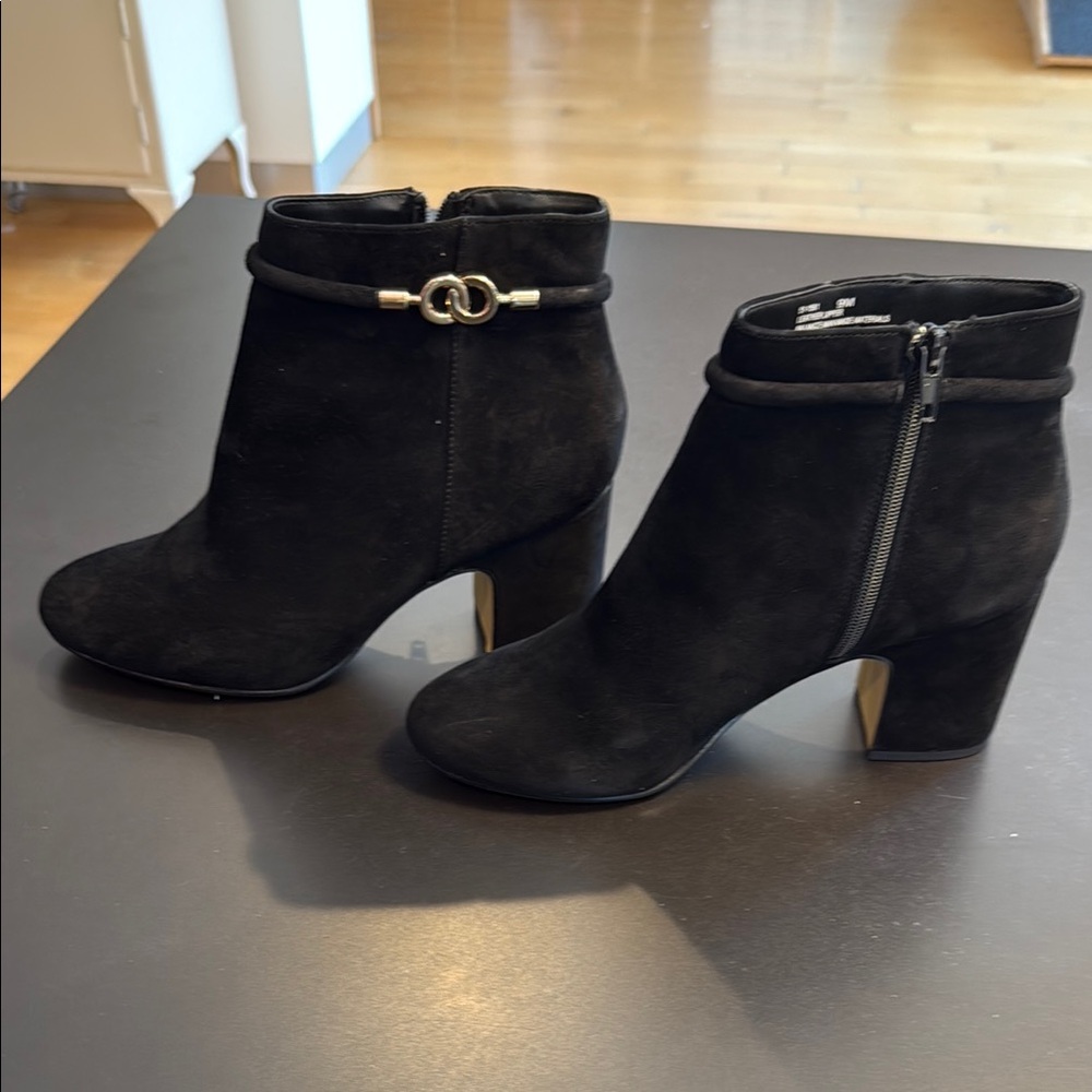 Black Suede Ankle Boots